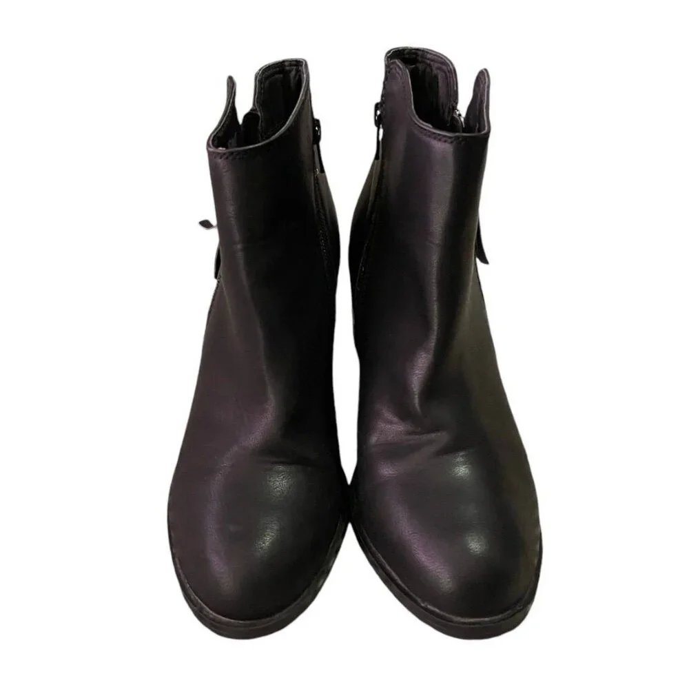 Ana Faux Leather Ankle Boots‎